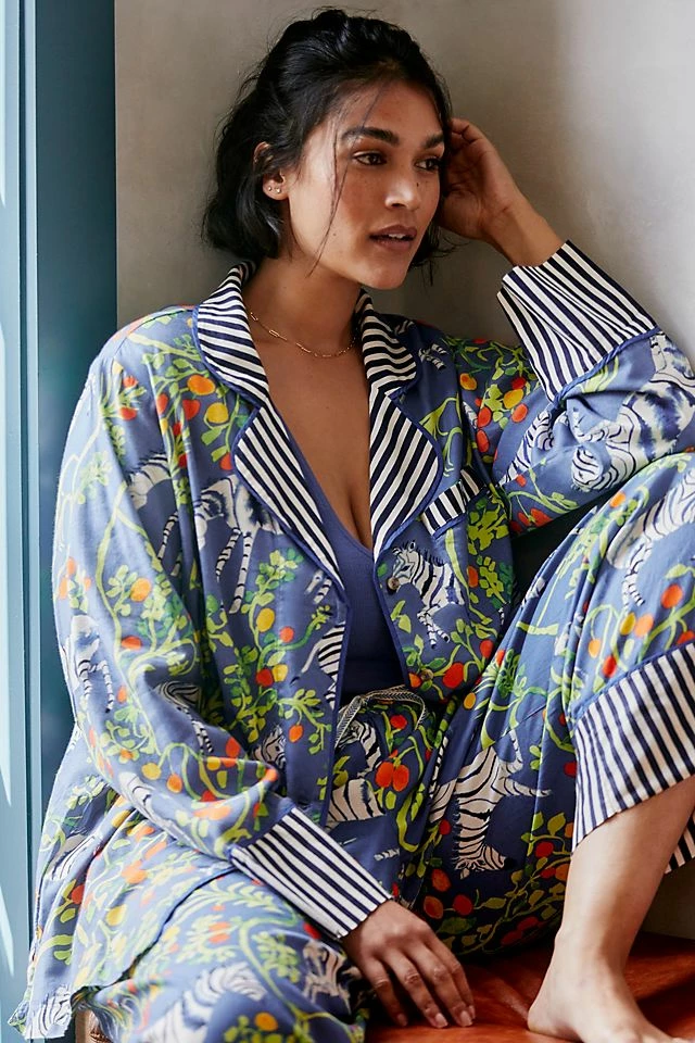 Olivia Wendel for Anthropologie Flannel Sleep Top Flash Sale ???? By Anthropologie Olivia Wendel For Anthropologie Flannel Sleep Top IRIS BLUE ???? -PAIGE-shop unnamed file 1001