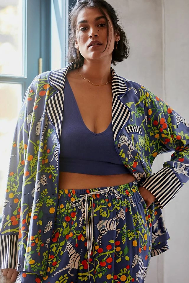 Olivia Wendel for Anthropologie Flannel Sleep Top Flash Sale ???? By Anthropologie Olivia Wendel For Anthropologie Flannel Sleep Top IRIS BLUE ???? -PAIGE-shop unnamed file 1002