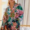 Top 10 ❤️ By Anthropologie Raphael Balme For Anthropologie Peacock Flannel Sleep Shorts PINK COMBO ????