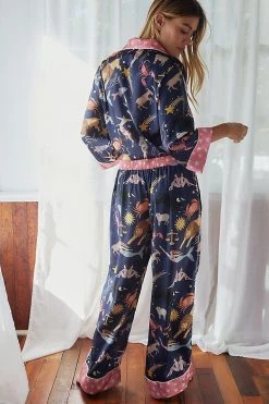 Brand new ???? Karen Mabon Long-Sleeve Zodiac Sleep Set NAVY ???? -PAIGE-shop unnamed file 1044