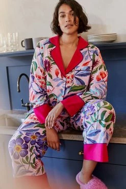 Deals ???? By Anthropologie Rosa De Weerd For Anthropologie Flannel Sleep Top PINK ???? -PAIGE-shop unnamed file 1050