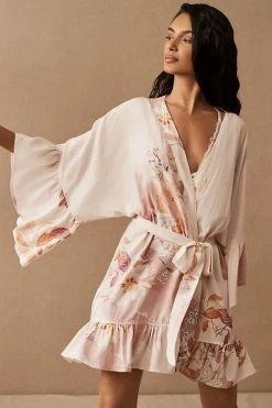 Cheapest ✔️ Plum Pretty Sugar Fortunate Robe CHAMPAGNE MULTI 🔔