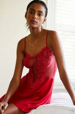 Buy ???? Flora Nikrooz Showstopper Chemise RED ✨