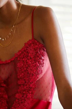 Buy ???? Flora Nikrooz Showstopper Chemise RED ✨ -PAIGE-shop unnamed file 1062