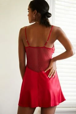 Buy ???? Flora Nikrooz Showstopper Chemise RED ✨ -PAIGE-shop unnamed file 1063