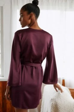 Coupon ⌛ Rya Collection Heavenly Charmeuse Robe PURPLE 🔔 -PAIGE-shop unnamed file 1066