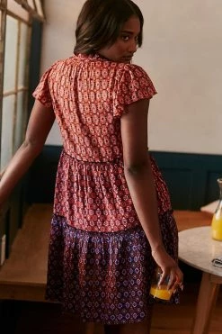 Brand new ???? Anthropologie Penrose Tiered Tunic ???? Dress RED MOTIF ???? -PAIGE-shop unnamed file 1125