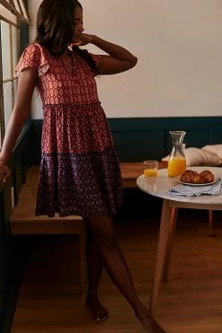 Brand new ???? Anthropologie Penrose Tiered Tunic ???? Dress RED MOTIF ???? -PAIGE-shop unnamed file 1127