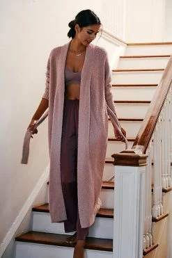 Deals 🔔 UGG Lenny Long Robe LIGHT MAUVE ⭐