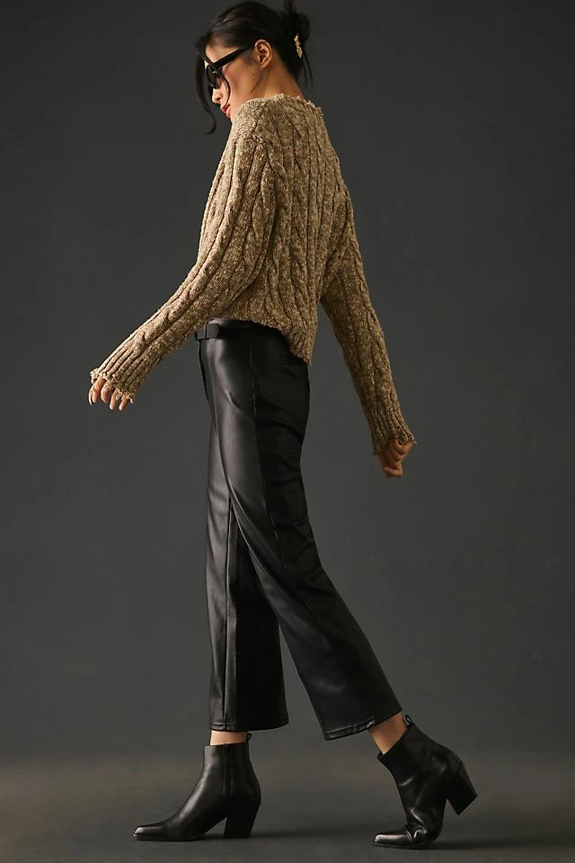 Discount ๐ Avec Les Filles Faux Leather Trousers BLACK ๐ 7 Discount ๐ Avec Les Filles Faux Leather Trousers BLACK ๐ - Image 5