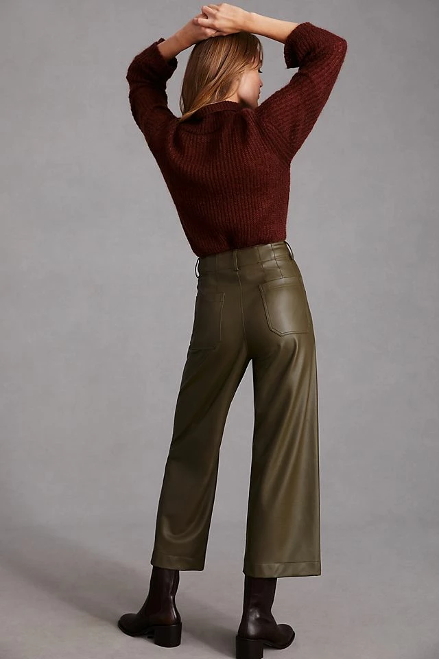 The Colette Faux Leather Pants Cheapest ???? Maeve The Colette Faux Leather Pants MOSS ⌛ -PAIGE-shop unnamed file 1200