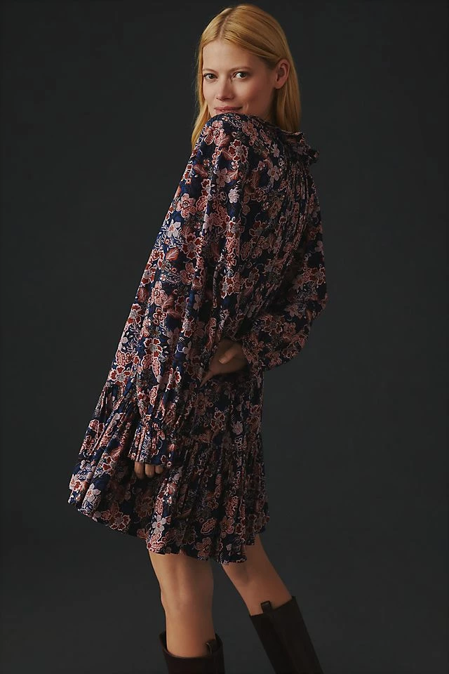 Cheapest ๐ Sundry Floral Boho Mini ๐ Dress BLUE MOTIF ๐ 4 Cheapest ๐ Sundry Floral Boho Mini ๐ Dress BLUE MOTIF ๐ - Image 2