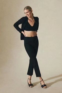 Top 10 ???? Maeve The Essential Slim Kick Flare Pants BLACK ???? -PAIGE-shop unnamed file 1234