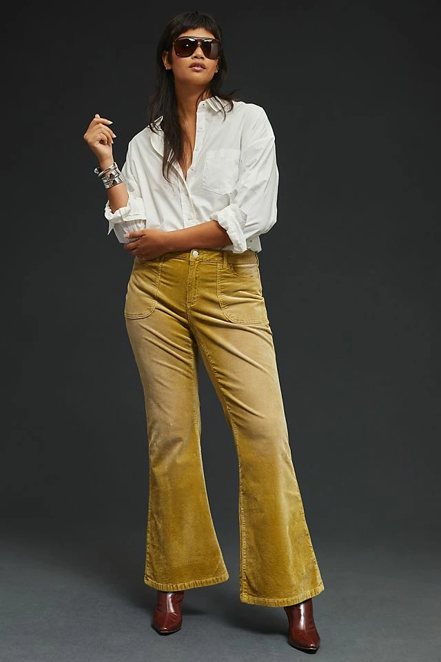 The Icon Flare Corduroy Jeans Cheap ✨ Pilcro The Icon Flare Corduroy ???? Jeans CHARTREUSE ???? -PAIGE-shop unnamed file 1247