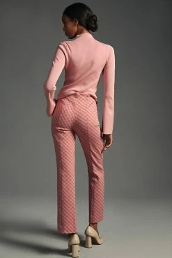 Budget ???? Maeve The Margot Kick-Flare Cropped Pants PINK ???? -PAIGE-shop unnamed file 1278