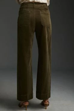 Outlet ???? Maeve The Colette Cropped Wide-Leg Corduroy Pants MOSS ???? 5 Outlet ???? Maeve The Colette Cropped Wide-Leg Corduroy Pants MOSS ???? -PAIGE-shop unnamed file 1282