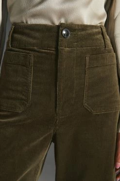 Outlet ???? Maeve The Colette Cropped Wide-Leg Corduroy Pants MOSS ???? 6 Outlet ???? Maeve The Colette Cropped Wide-Leg Corduroy Pants MOSS ???? -PAIGE-shop unnamed file 1283