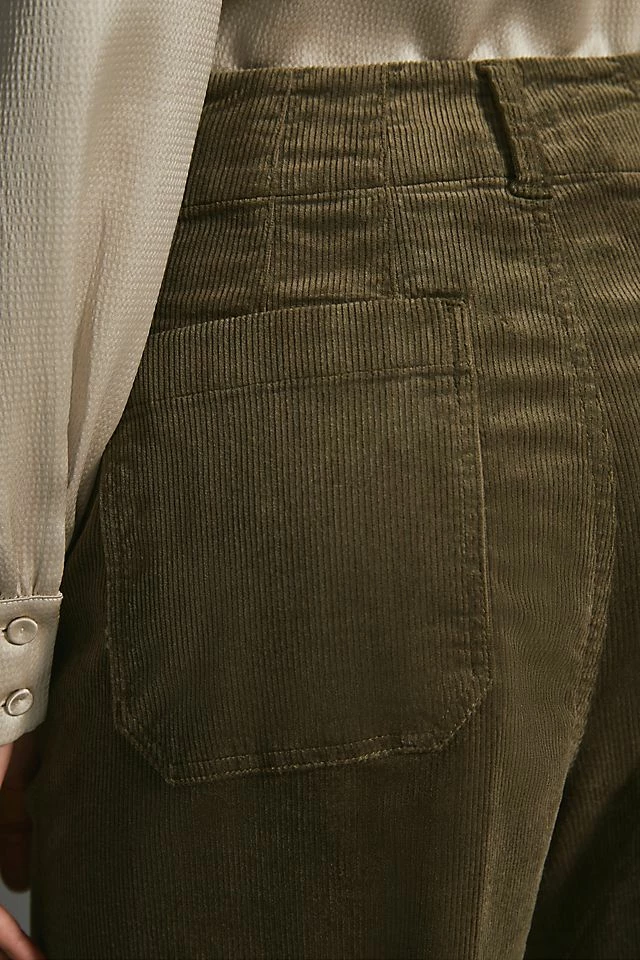 The Colette Cropped Wide-Leg Corduroy Pants Outlet ???? Maeve The Colette Cropped Wide-Leg Corduroy Pants MOSS ???? -PAIGE-shop unnamed file 1284