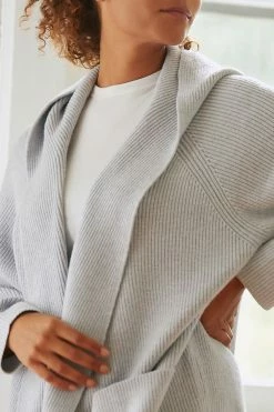 Buy ⭐ Daily Practice By Anthropologie The Snow Bird Cardigan LIGHT GREY ⌛ -PAIGE-shop unnamed file 129