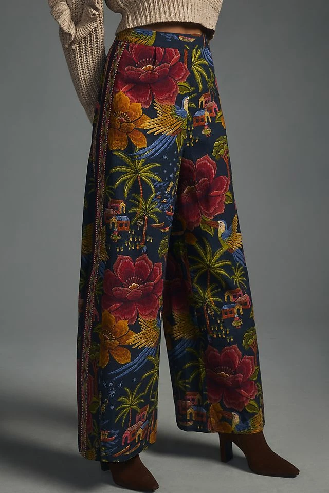 Budget โ๏ธ Farm Rio Printed Wide-Leg Pants PURPLE MOTIF ๐งจ 4 Budget โ๏ธ Farm Rio Printed Wide-Leg Pants PURPLE MOTIF ๐งจ - Image 2
