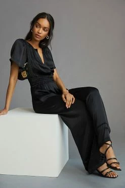 Top 10 ???? The Somerset Collection By Anthropologie The Somerset Jumpsuit BLACK ✔️ -PAIGE-shop unnamed file 1318