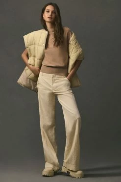 Budget ๐ By Anthropologie Wide-Wale Corduroy Pants IVORY ๐