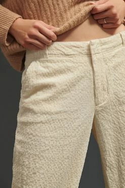 Budget ???? By Anthropologie Wide-Wale Corduroy Pants IVORY ???? -PAIGE-shop unnamed file 1325