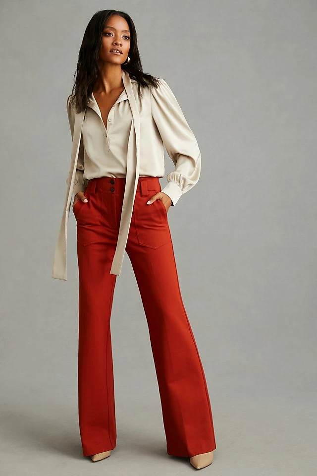 The Naomi Ponte Wide-Leg Flare Pants Top 10 ⭐ Maeve The Naomi Ponte Wide-Leg Flare Pants BLACK ???? -PAIGE-shop unnamed file 1328