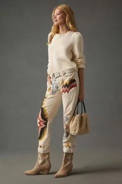 Coupon ๐ Pilcro The Wanderer Low-Rise Pants IVORY โจ