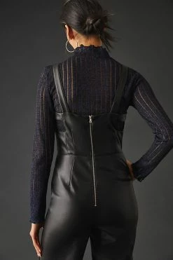 Flash Sale ???? Bagatelle Faux Leather Jumpsuit BLACK ???? -PAIGE-shop unnamed file 1383