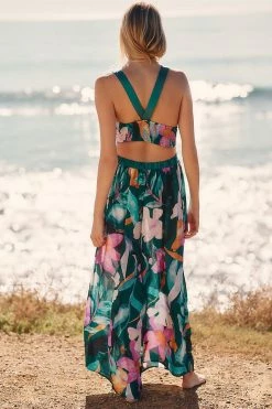 Discount 🧨 By Anthropologie V-Neck Jumpsuit BLUE MOTIF 😉 -PAIGE-shop unnamed file 1397