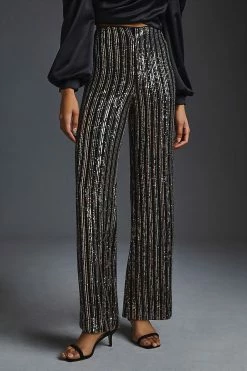 Cheap ❤️ Maeve Sequin Flare Pants SILVER 🎉 -PAIGE-shop unnamed file 1404