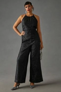 Brand new ???? Maeve Sequin Disco Jumpsuit BLACK ???? -PAIGE-shop unnamed file 1423