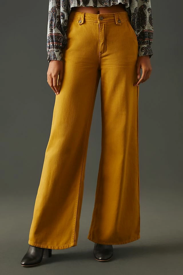 Best deal ✔️ Pilcro Low-Rise Column Pants YELLOW ⌛ 4 Best deal ✔️ Pilcro Low-Rise Column Pants YELLOW ⌛ - Image 2