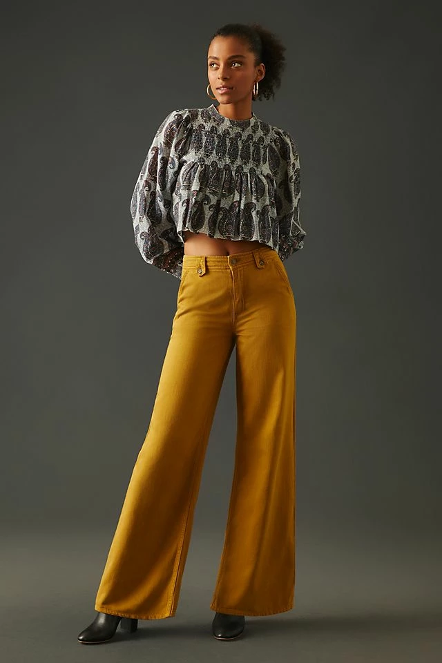 Best deal ✔️ Pilcro Low-Rise Column Pants YELLOW ⌛ 5 Best deal ✔️ Pilcro Low-Rise Column Pants YELLOW ⌛ - Image 3