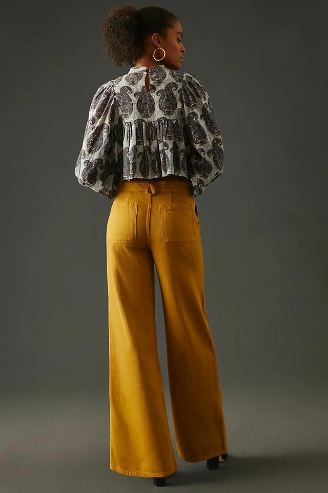 Best deal ✔️ Pilcro Low-Rise Column Pants YELLOW ⌛ 6 Best deal ✔️ Pilcro Low-Rise Column Pants YELLOW ⌛ - Image 4