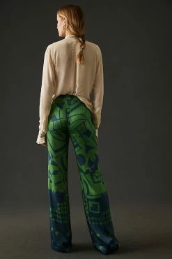Buy ???? Corey Lynn Calter Wide-Leg Printed Pants BLUE MOTIF ???? -PAIGE-shop unnamed file 1454