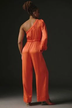 Hot Sale ???? Farm Rio One-Shoulder Jumpsuit ORANGE ???? -PAIGE-shop unnamed file 1456