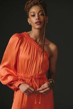 Hot Sale ???? Farm Rio One-Shoulder Jumpsuit ORANGE ???? -PAIGE-shop unnamed file 1458