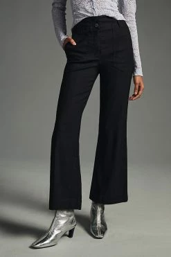 Hot Sale ???? Maeve The Naomi Wide-Leg Cropped Flare Pants BLACK ✔️ 3 Hot Sale ???? Maeve The Naomi Wide-Leg Cropped Flare Pants BLACK ✔️ -PAIGE-shop unnamed file 1465