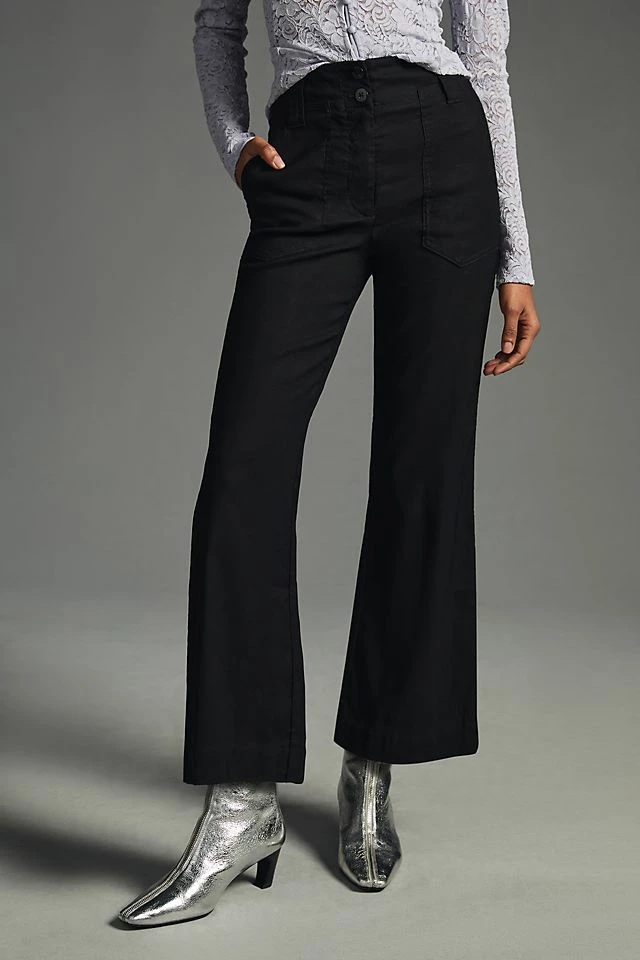 The Naomi Wide-Leg Cropped Flare Pants Hot Sale ???? Maeve The Naomi Wide-Leg Cropped Flare Pants BLACK ✔️ -PAIGE-shop unnamed file 1465