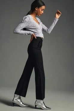 Hot Sale ???? Maeve The Naomi Wide-Leg Cropped Flare Pants BLACK ✔️ 4 Hot Sale ???? Maeve The Naomi Wide-Leg Cropped Flare Pants BLACK ✔️ -PAIGE-shop unnamed file 1466