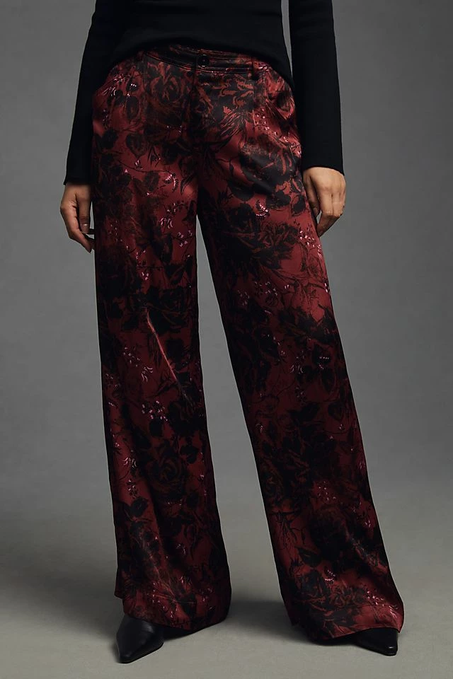 By Anthropologie Low-Rise Pleated Trousers Cheap ???? By Anthropologie Low-Rise Pleated Trousers RED MOTIF ???? -PAIGE-shop unnamed file 1502