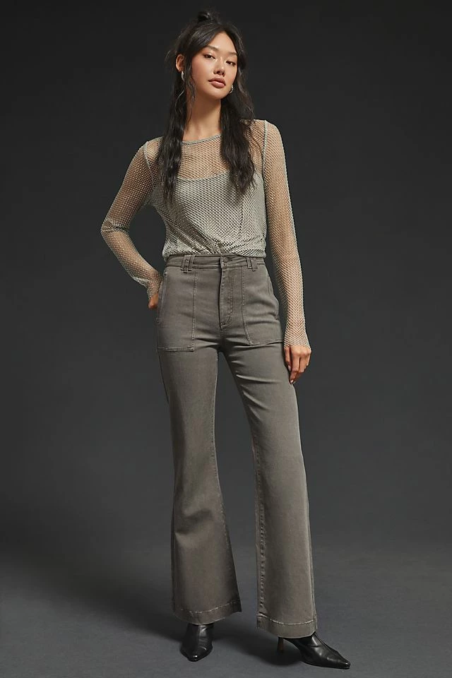 The Icon Flare Utility Pants Best reviews of ???? Pilcro The Icon Flare Utility Pants BLACK ⌛ -PAIGE-shop unnamed file 1507