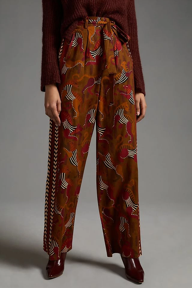 Best Pirce ๐ Farm Rio Printed Wide-Leg Pants BROWN MOTIF ๐ 4 Best Pirce ๐ Farm Rio Printed Wide-Leg Pants BROWN MOTIF ๐ - Image 2