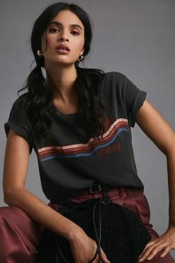 Coupon 🛒 Sundry Short-Sleeve Retro Tee BLACK 🛒