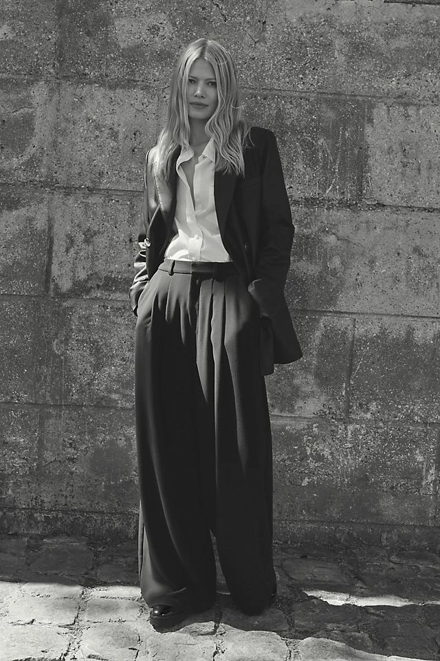 The Avery Pleated Wide-Leg Trousers Discount ???? Maeve The Avery Pleated Wide-Leg Trousers BLACK ???? -PAIGE-shop unnamed file 1586