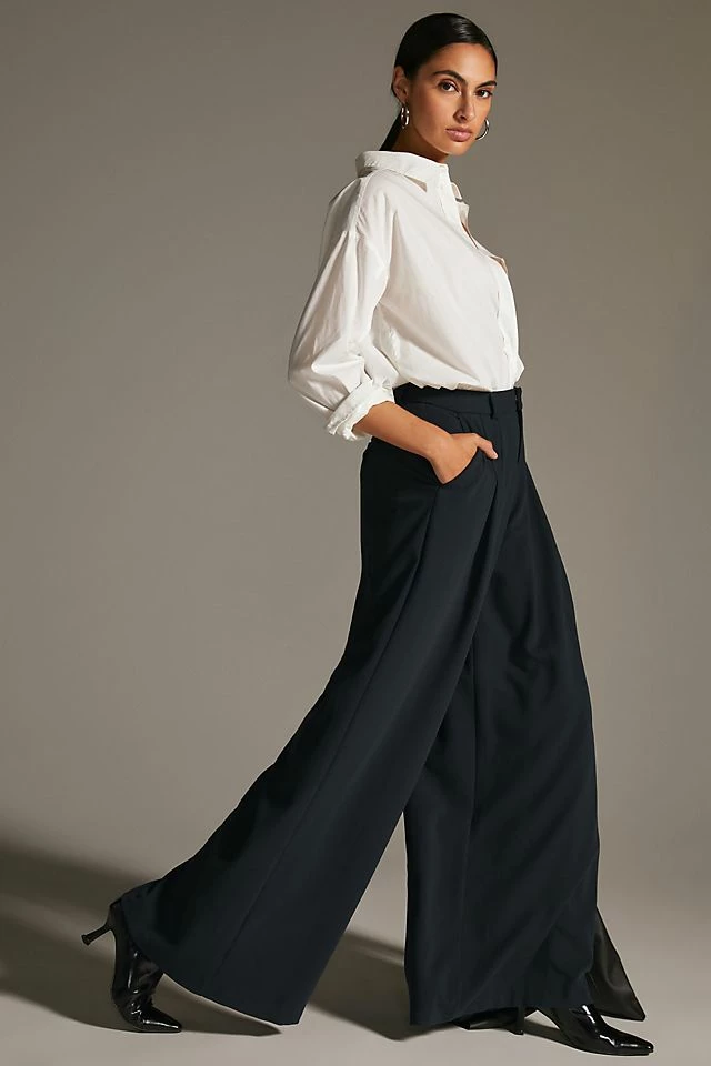 The Avery Pleated Wide-Leg Trousers Discount ???? Maeve The Avery Pleated Wide-Leg Trousers BLACK ???? -PAIGE-shop unnamed file 1590