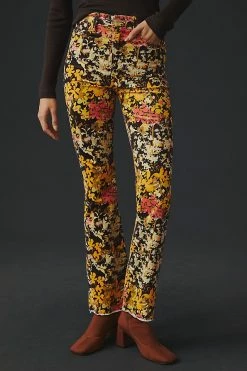 New ???? MOTHER The Hustler High-Rise Corduroy Pants AUTUMN FLORAL ???? 3 New ???? MOTHER The Hustler High-Rise Corduroy Pants AUTUMN FLORAL ???? -PAIGE-shop unnamed file 1602