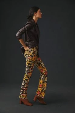 New ???? MOTHER The Hustler High-Rise Corduroy Pants AUTUMN FLORAL ???? 4 New ???? MOTHER The Hustler High-Rise Corduroy Pants AUTUMN FLORAL ???? -PAIGE-shop unnamed file 1603